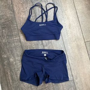 Nobull sports bra and shorts set